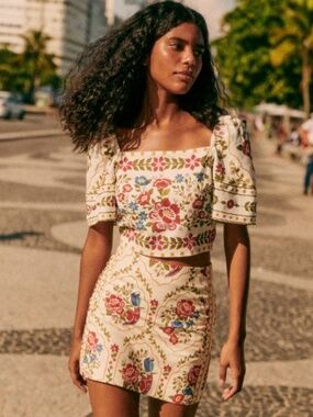 Sezane x Farm Rio Malia Skirt
